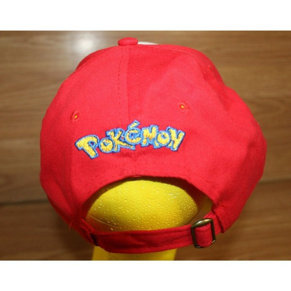Pokemon Company International Hat Embroidered Logo Ash Ketchum Baseball Cap - Picture 5 of 7